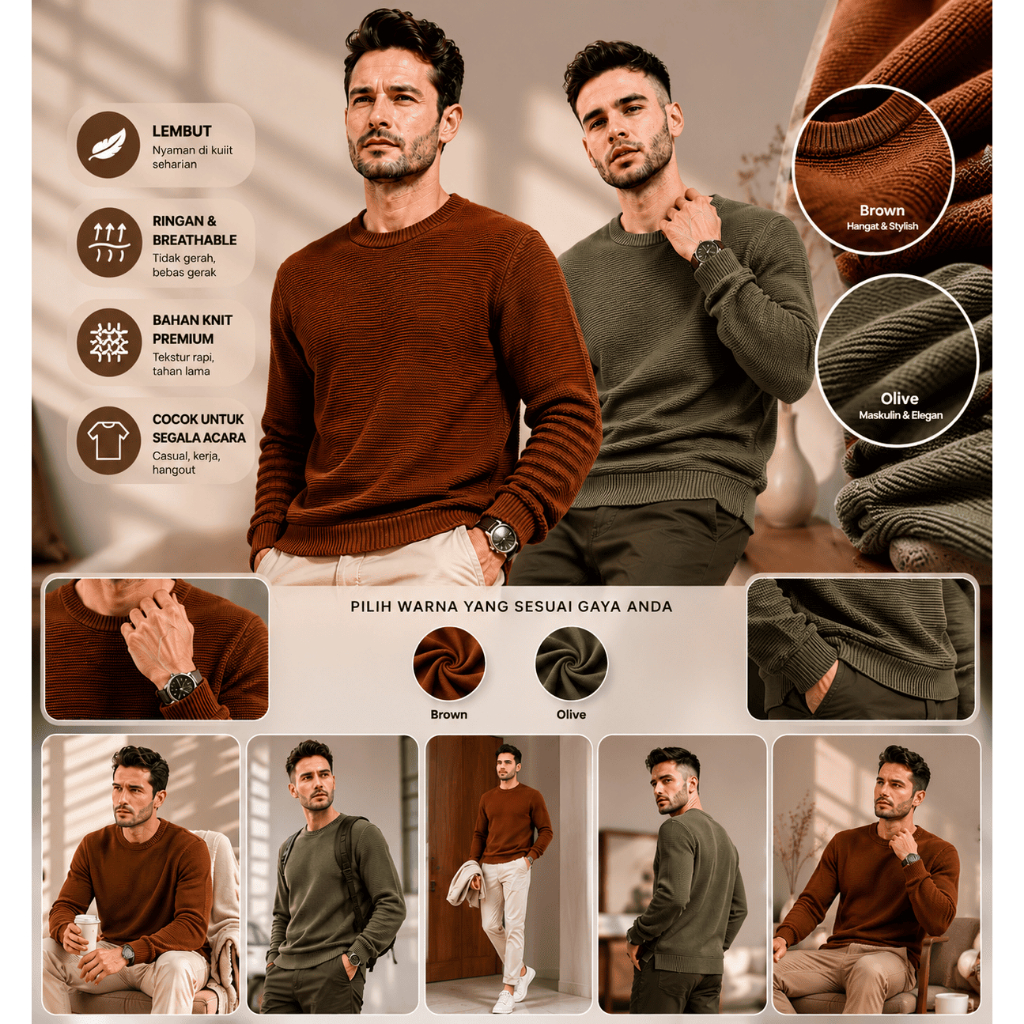 Sweater Regular Crewneck Andrew Smith