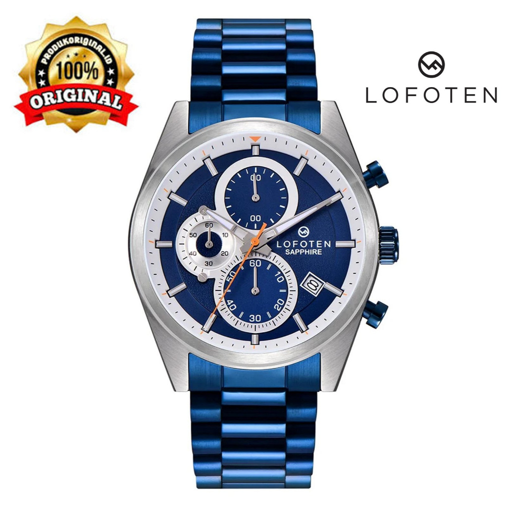 LOFOTEN 6519 Jam Tangan Pria Chronograph Analog Sapphire Glass