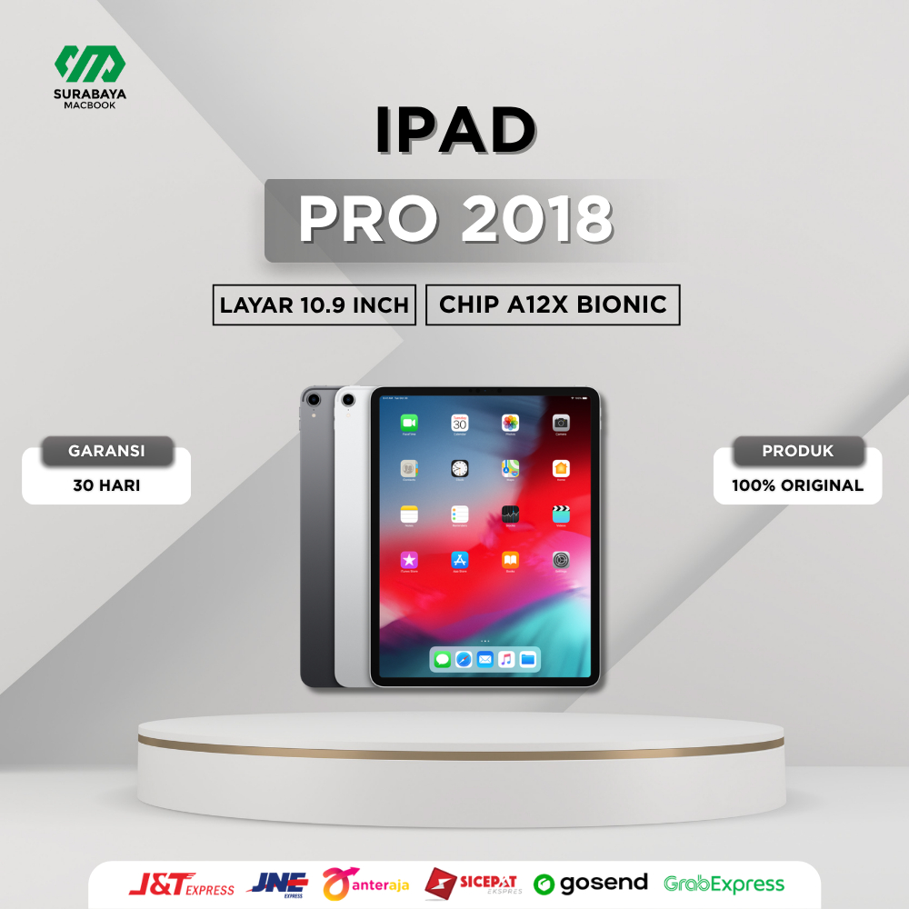 iPad Pro 2018 12.9 & 11 inch Wifi-Cellular 1TB 512GB 256GB 64GB Second Original Bergaransi