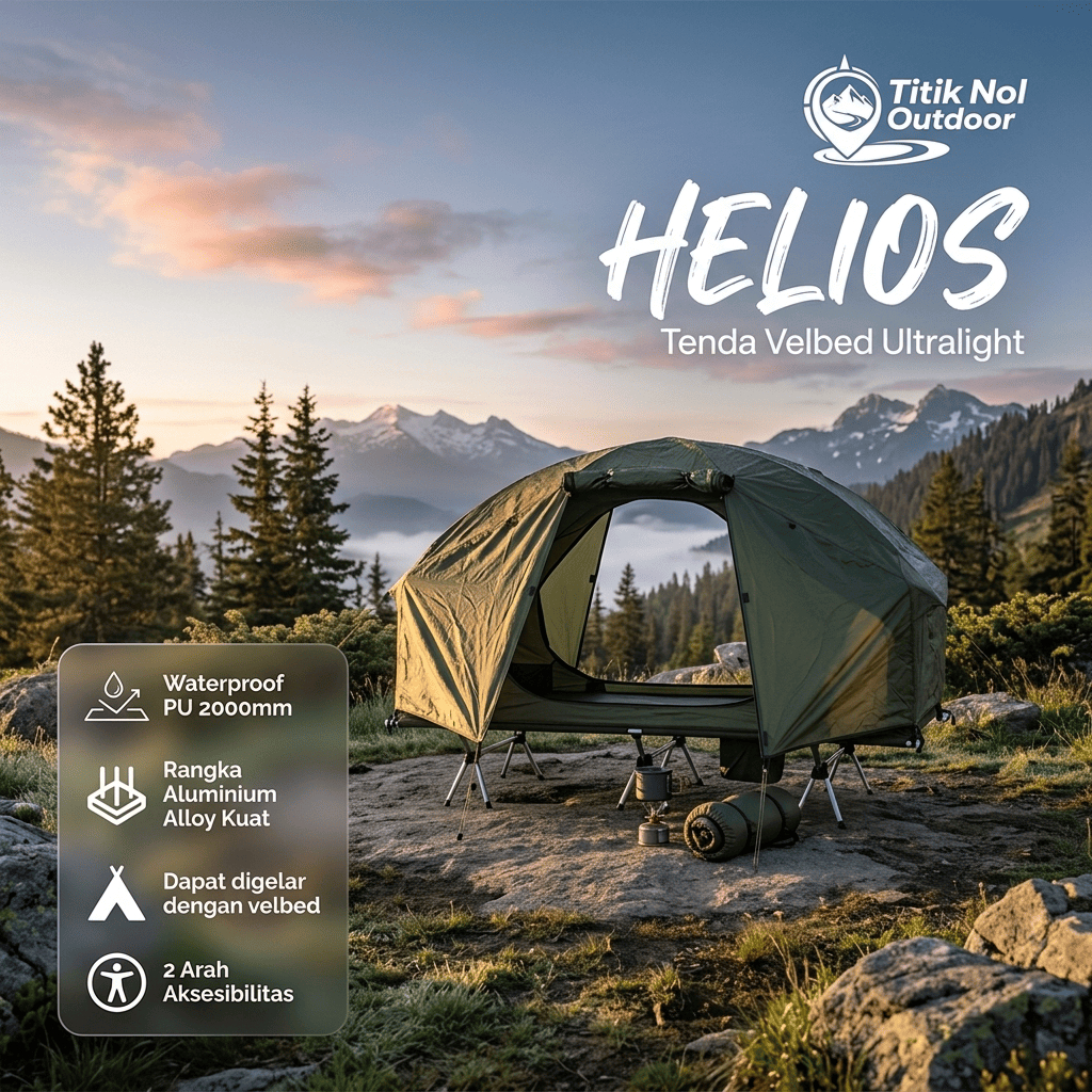 ALLTREK Tenda Camping HELIOS Tenda Velbed Ultralight