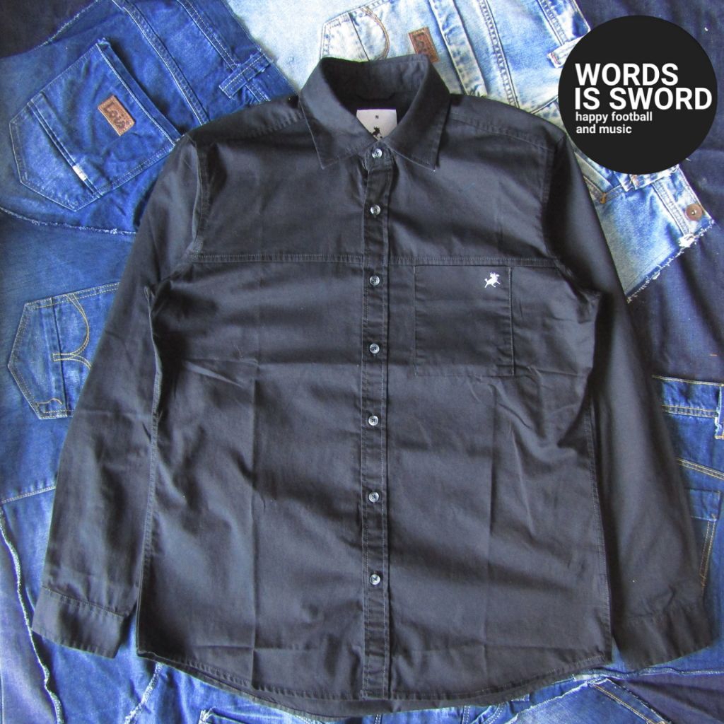 LOIS JEANS KEMEJA HITAM SLIM FIT - KLL608 -