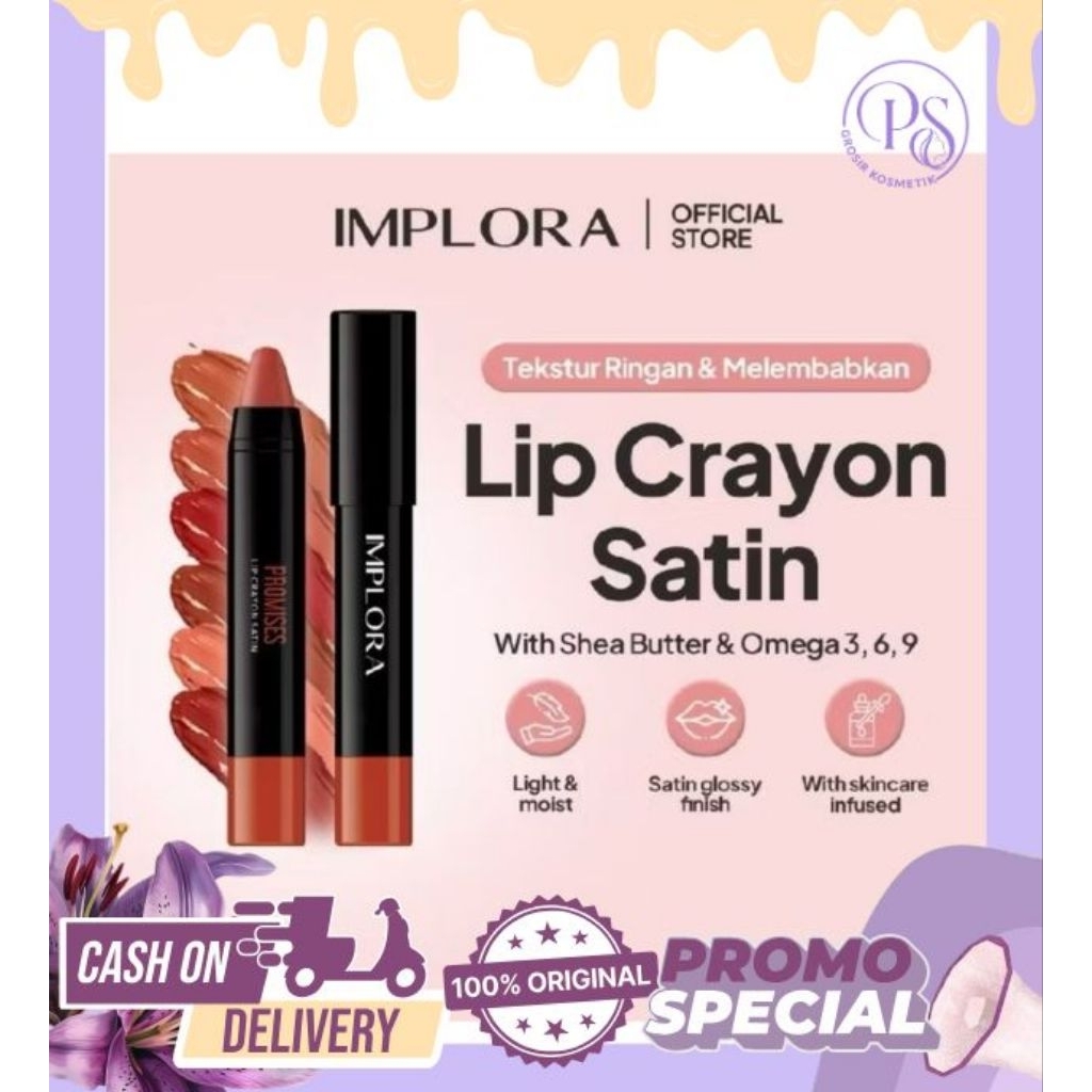 IMPLORA LIP CRAYON SATIN || IMPLORA LIP CRAYON