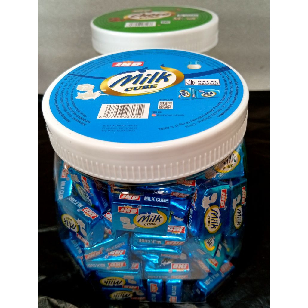 JND Milk Cube Permen susu Lumer isi 120 (2 Rasa)
