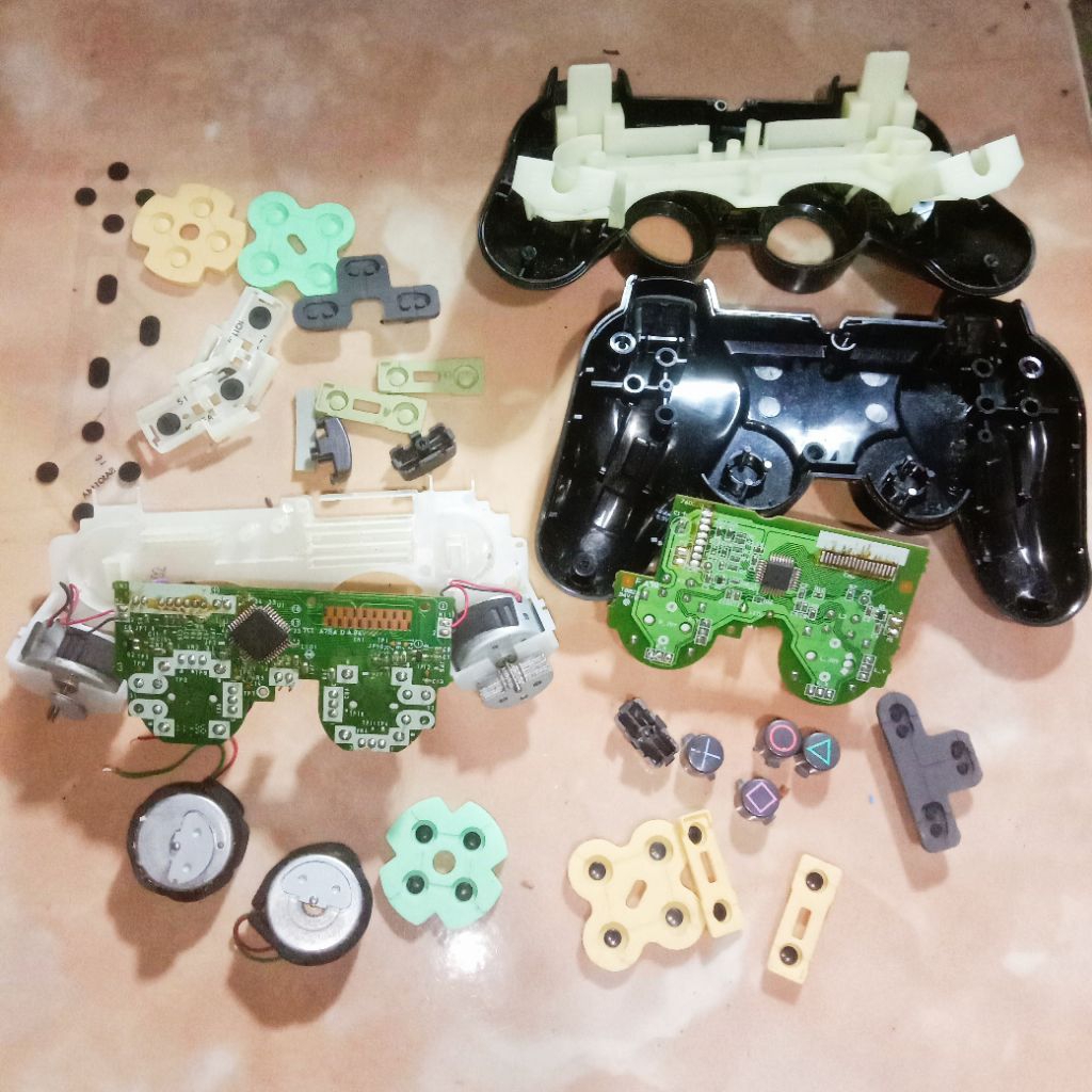 stik ps2 ori mesin part pcb karet dinamo kesing ori cabutan | papan PCB fleksibel stik ps2 ORI mesin
