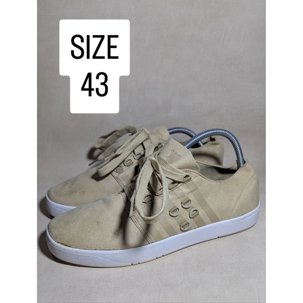 SEPATU  PRELOVED K-SWISS MEN'S DR CINCH LO BEIGE TAN SNEAKERS SIZE 43