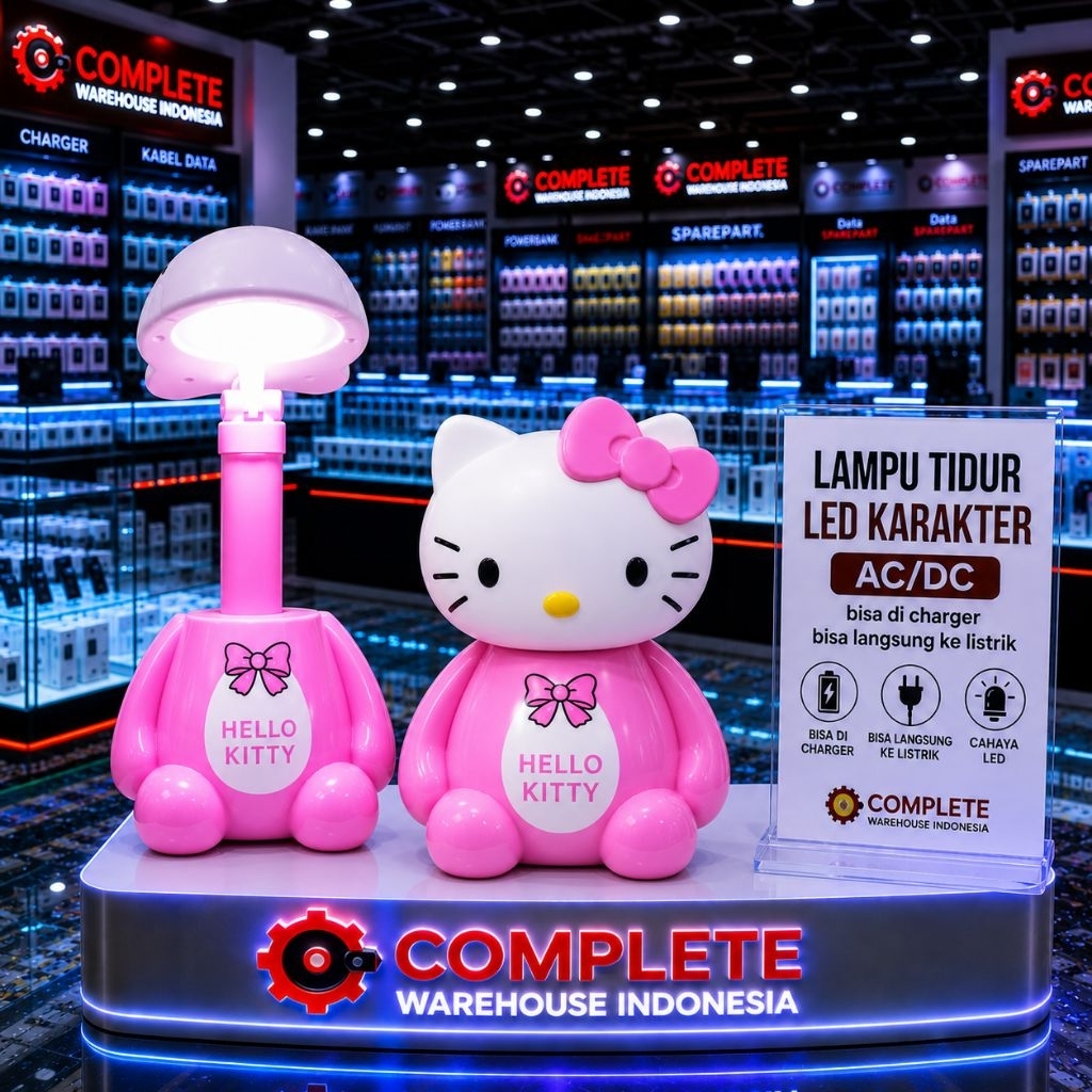 LAMPU BELAJAR LED LAMPU TIDUR CARACTER LED LAMPU BACA CARTOON LED CHARGER