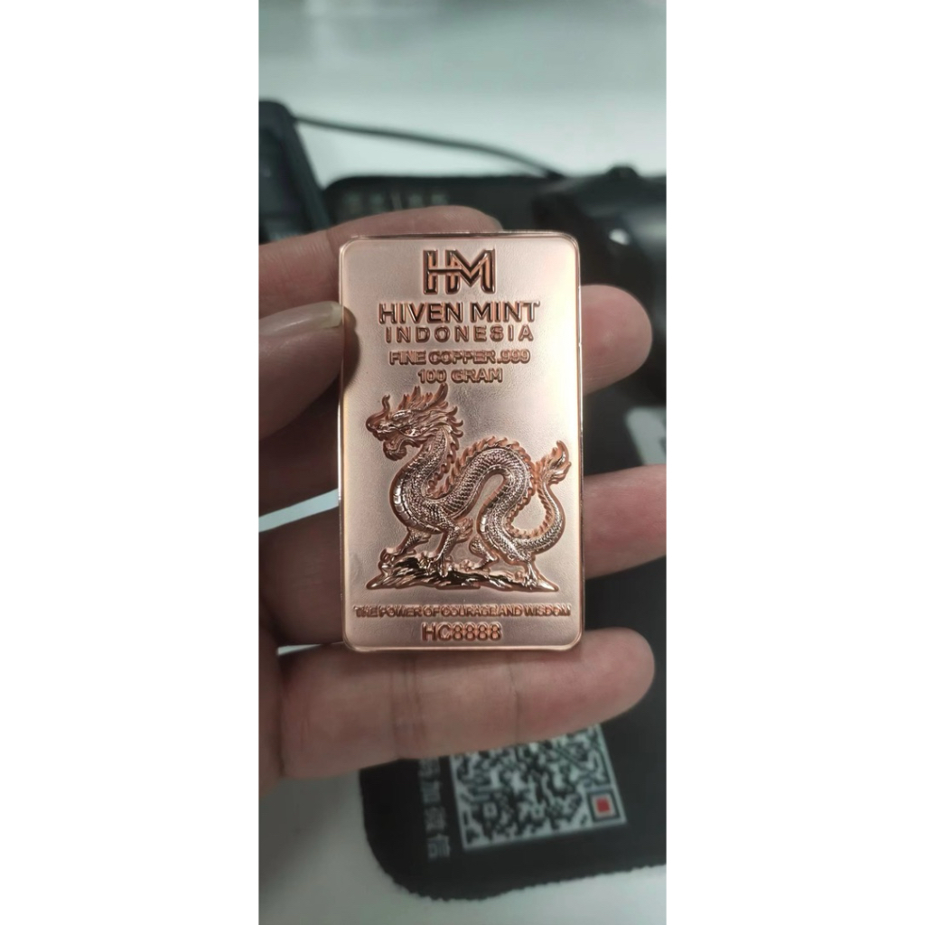 KOLEKSI TEMBAGA COPPER NAGA 100 GRAM SERTIFIKAT + KAPSUL