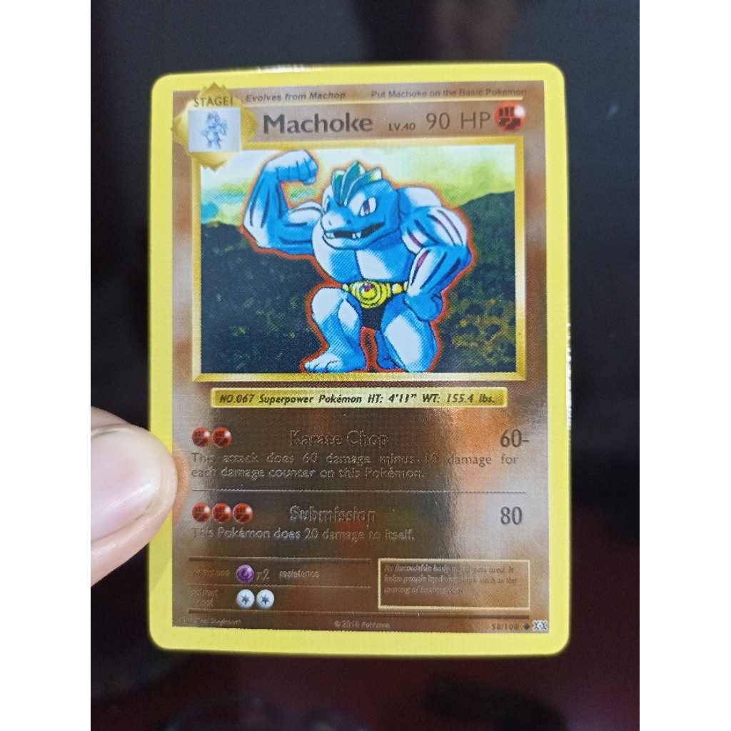 Kartu Pokemon Machoke vintage Reverse foil