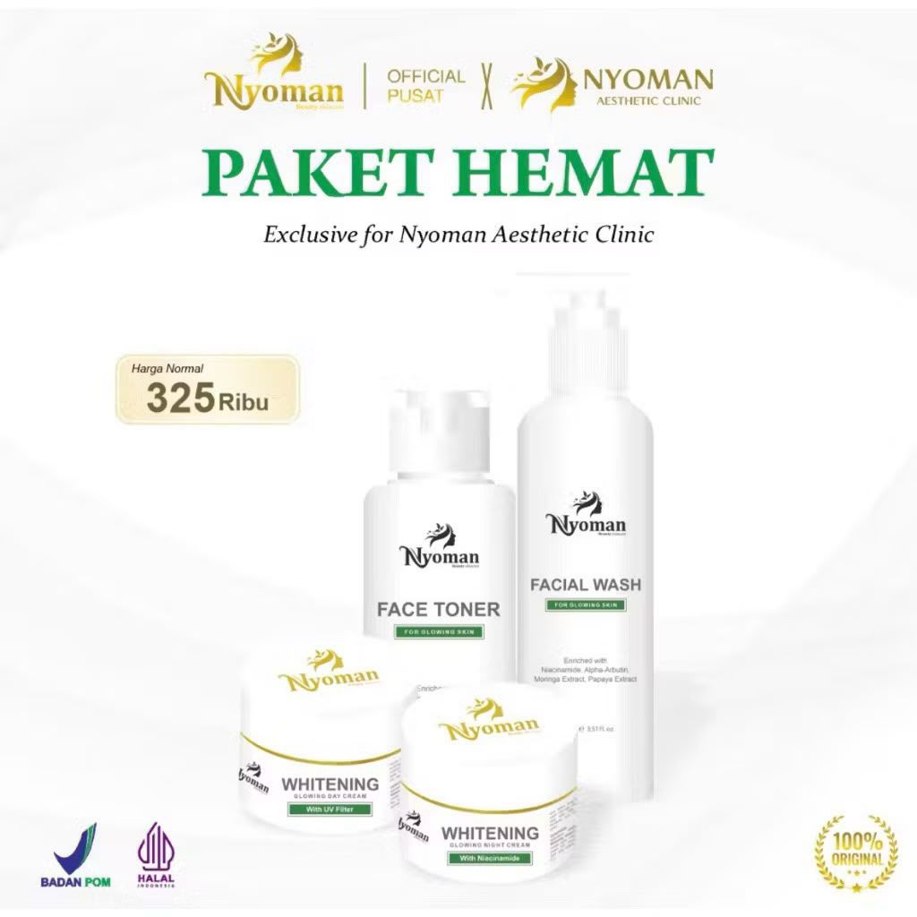 NYOMAN Skincare paket Whitening glowing