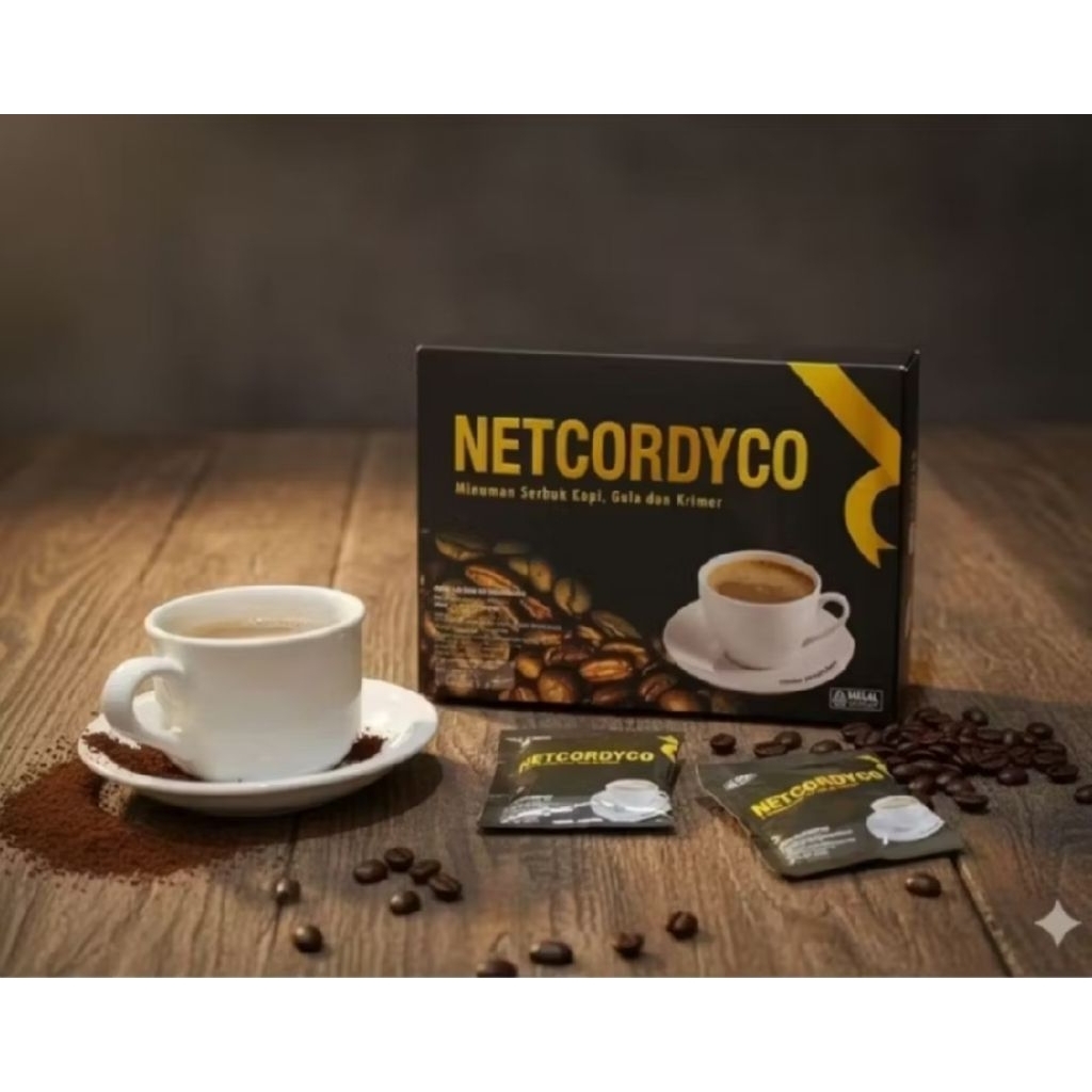 1 Box Kopi Cordyco 10 Sachet - Membantu Meningkatkan Stamina, Antioksidan, dan Daya Tahan Tubuh