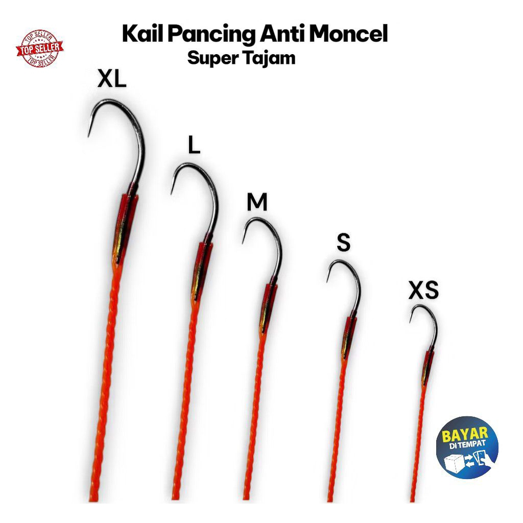 Kail pancing Belut Polosan Super Tajam Anti Moncel