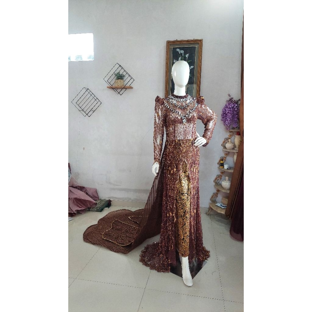 Dress Coklat Mahogany