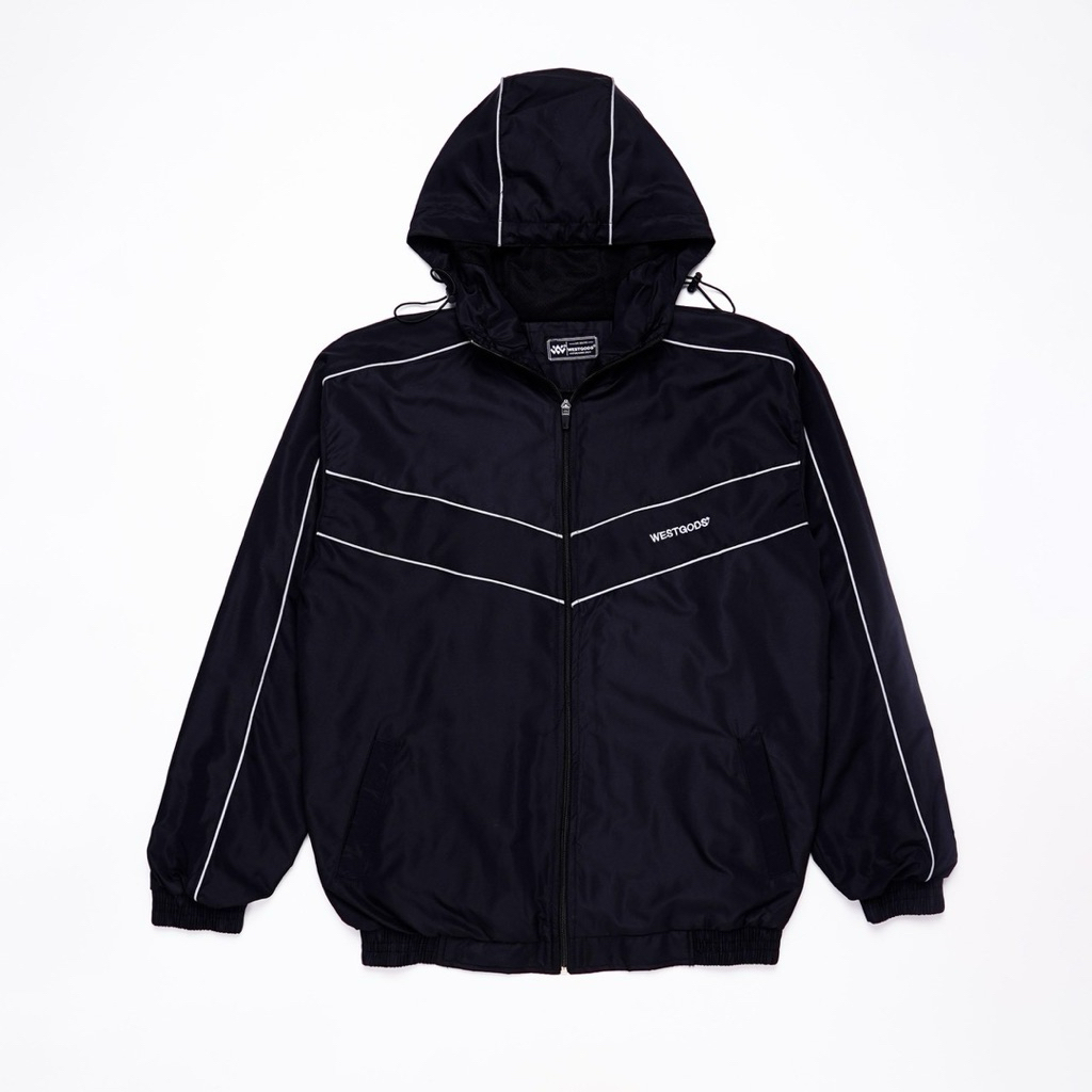 ALCHEMIA - Jaket Tracksuit Outdoor Bahan Parasut Lis Reflektive Menyala Pria Wanita