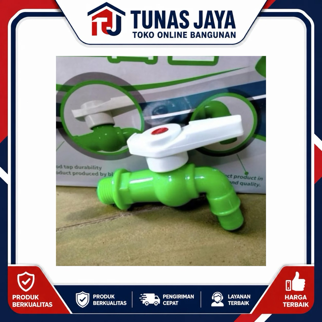 kran taman pvc 1/2” / kran pvc taman engkol