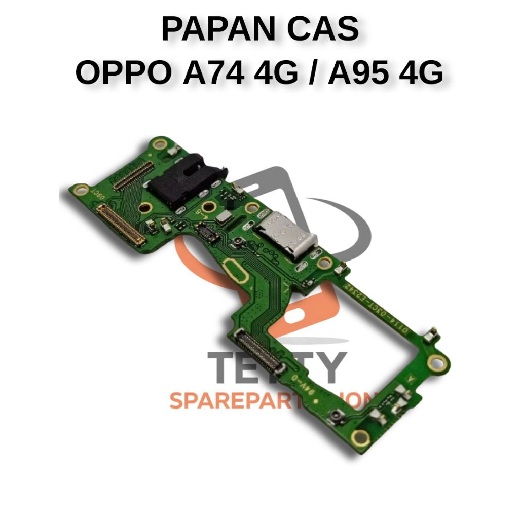 Papan Cas Oppo A74 4G / Oppo A95 4G Original Konektor Cas USB Charger Charging Board Dock Sparepart 