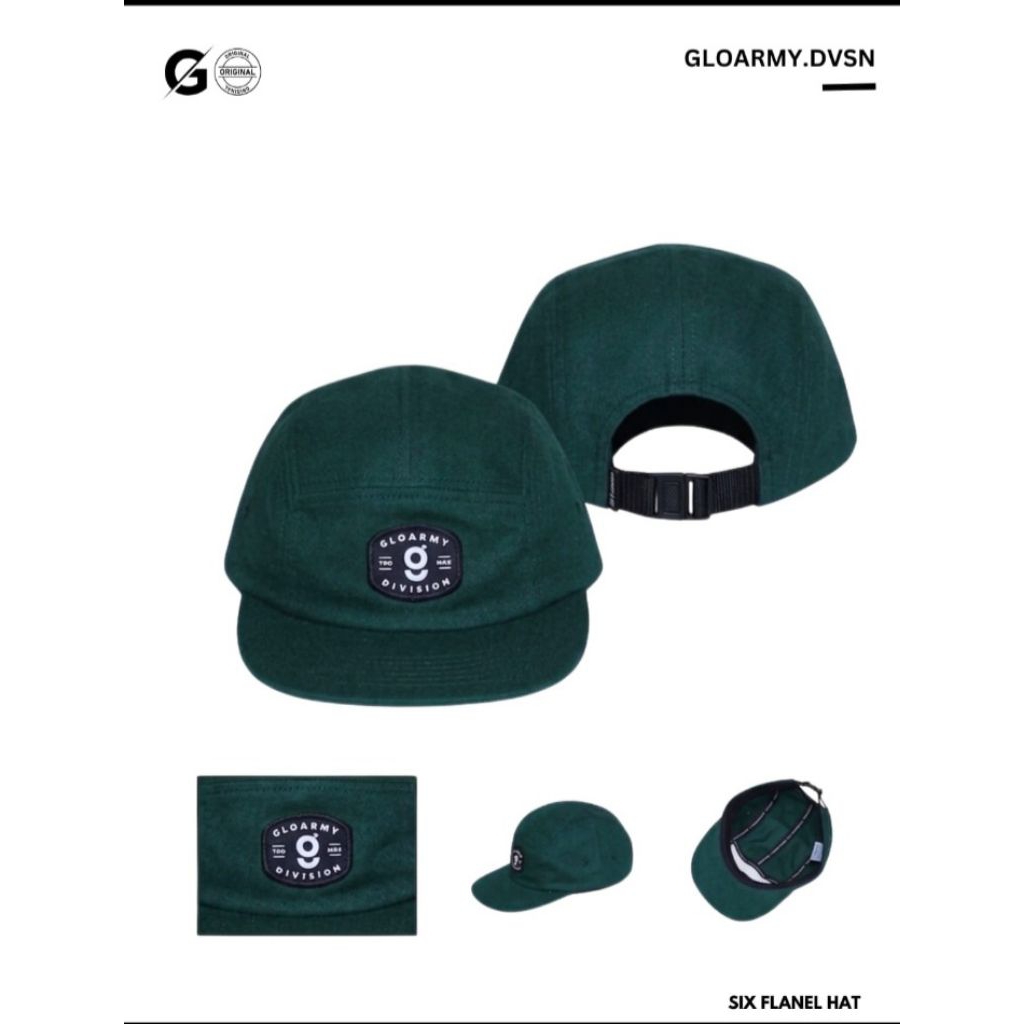 Topi Six Flanel Hat Premium Caps GLOARMY.DVSN