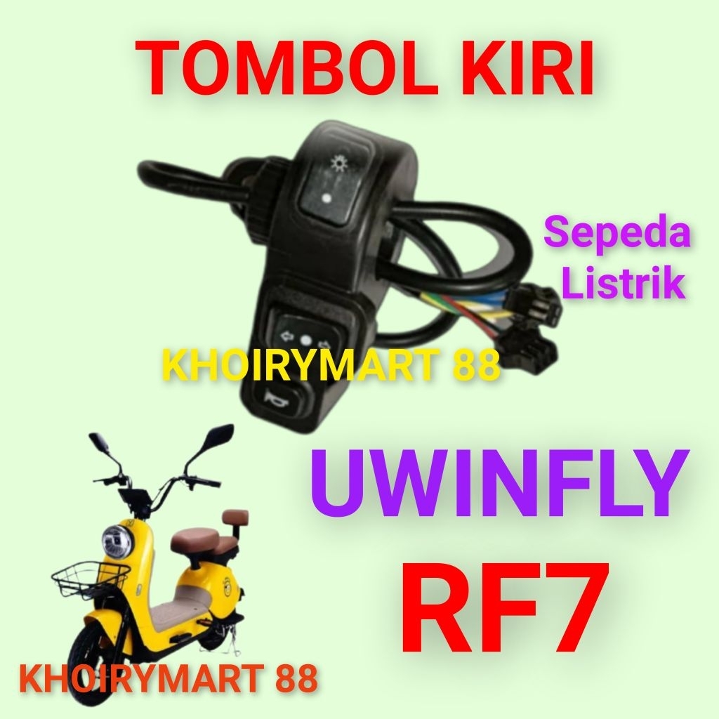 tombol kiri uwinfly rf7 saklar sein bel lampu sepeda listrik uwinfly rf7
