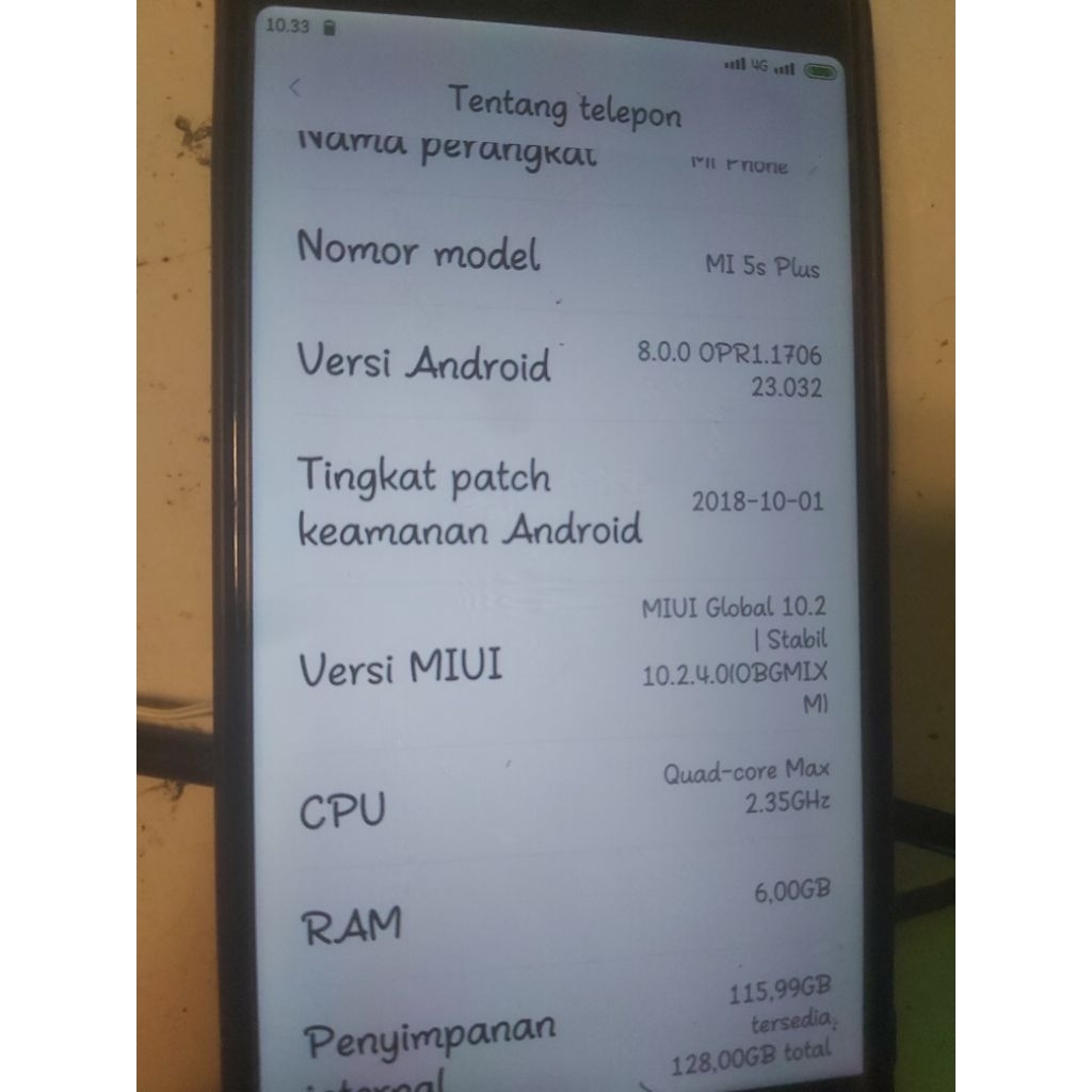Mi 5s plus/pro,second,normal,siap pake.
