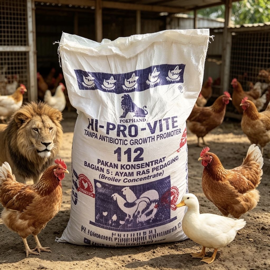 Hi Pro Vite Konsentrat Ayam Pedaging 112 Pakan Unggas Ayam 1kg