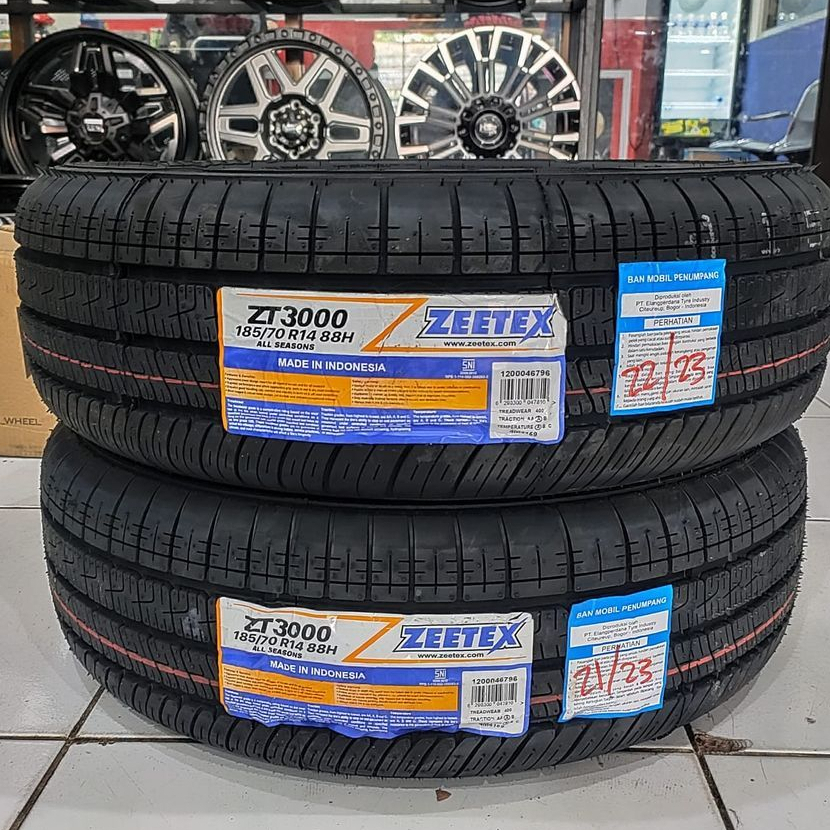 Ban Mobil Tubeles Ring14 Ban Baru tahun lama  merk Zeetex 185 70 Ring 14 Ban Murah