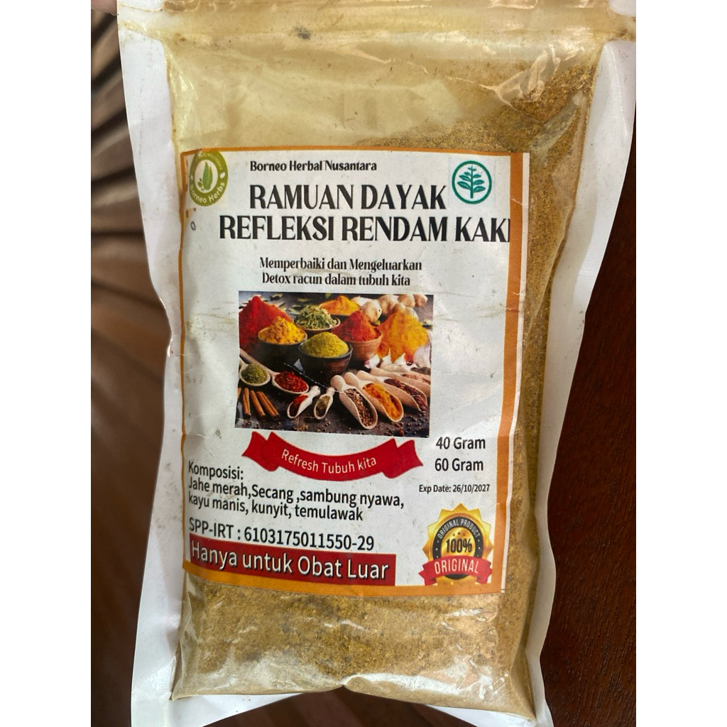 Ramuan Dayak Refleksi Rendam Kaki 60 Gram