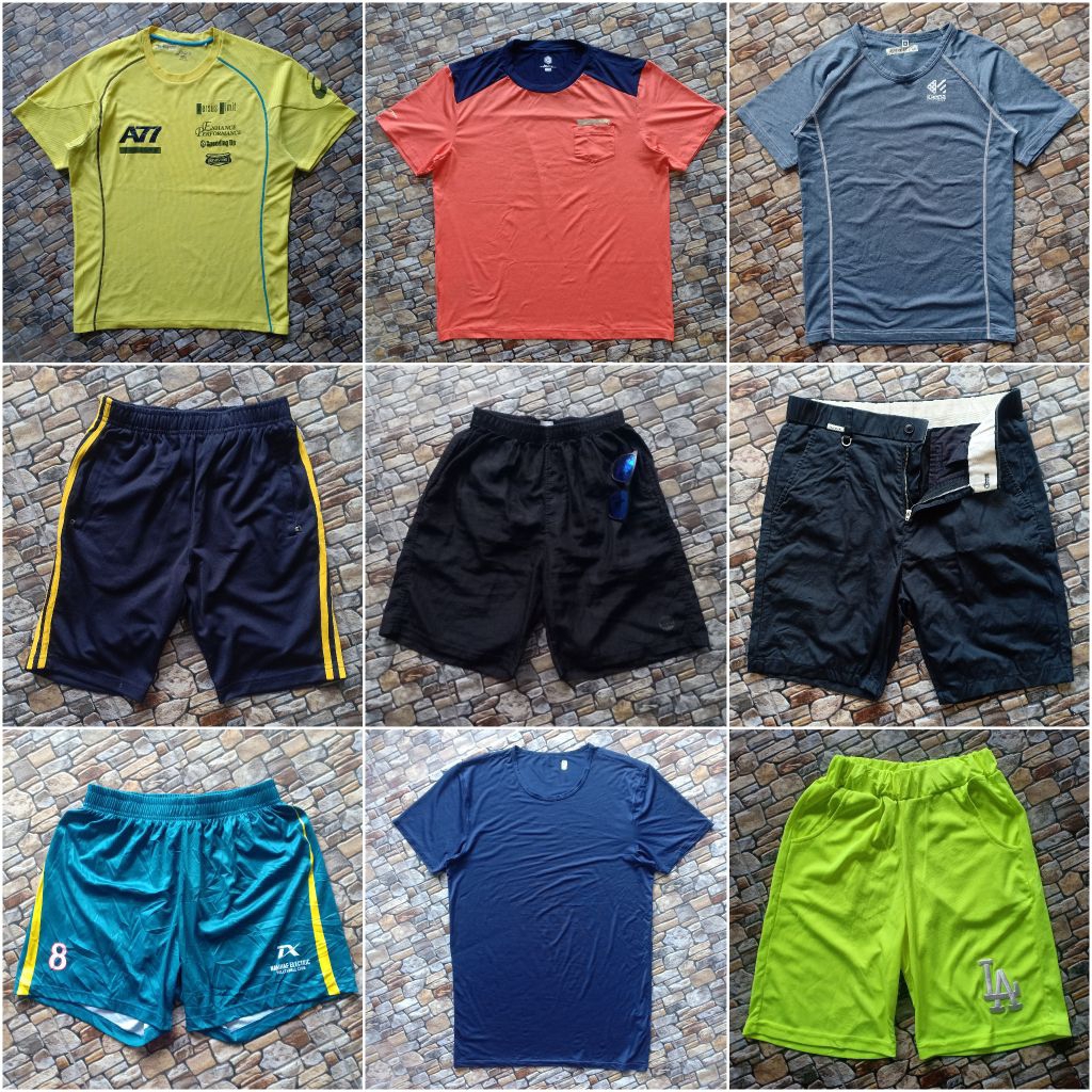 Kaos Jersey preloved branded original, Jersey olahraga pria