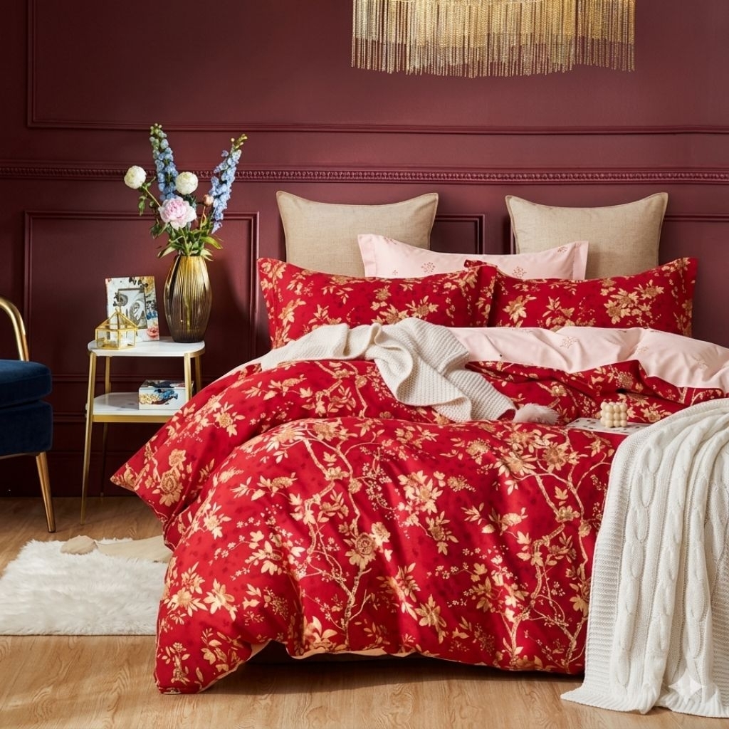 Sprei Star Deluxe ukuran 180x200 tinggi 40 cm - Awet, Tebal, Halus