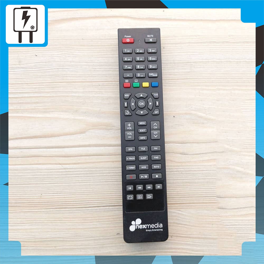 Remot Dekoder Nexmedia Remote Controller Receiver Decorder Parabola Digital Set Top Box STB DVB-T2 T