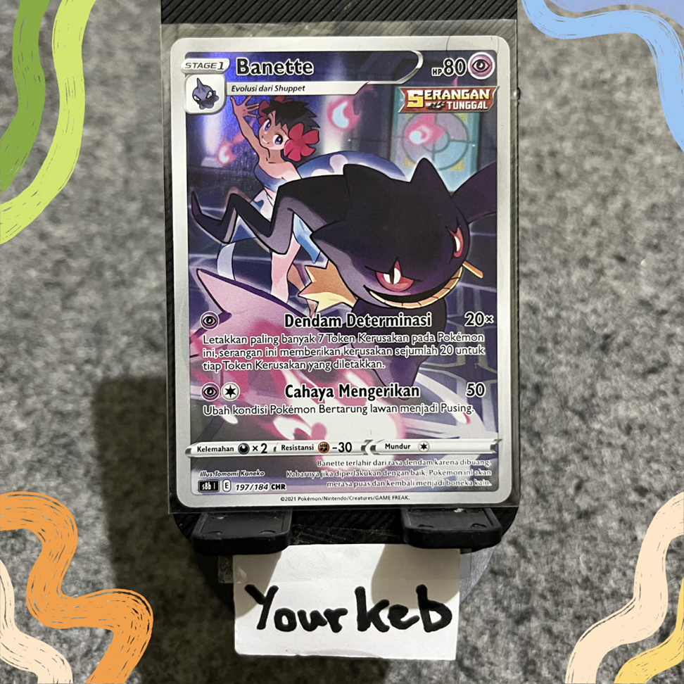 Banette CHR #197 Pokemon Indonesia VMAX Climax