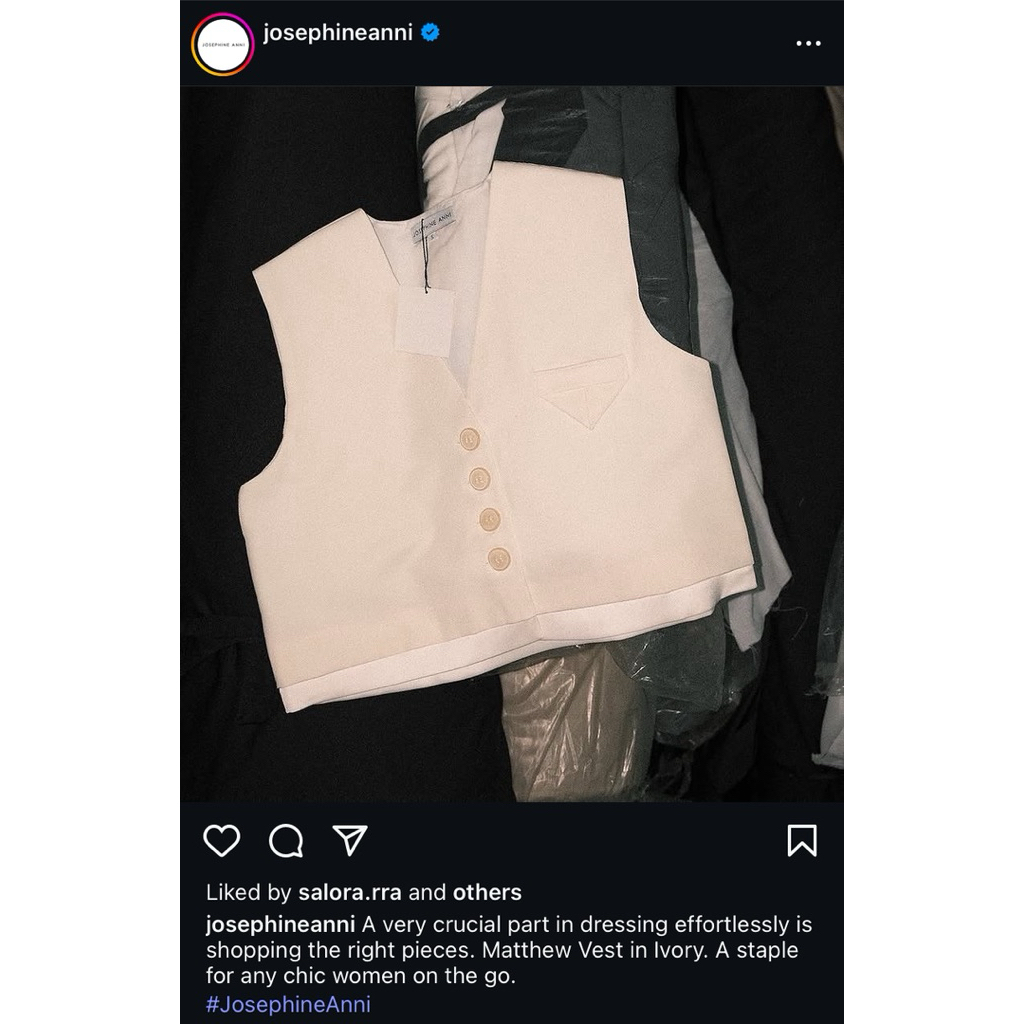 josephine anni matthew vest preloved