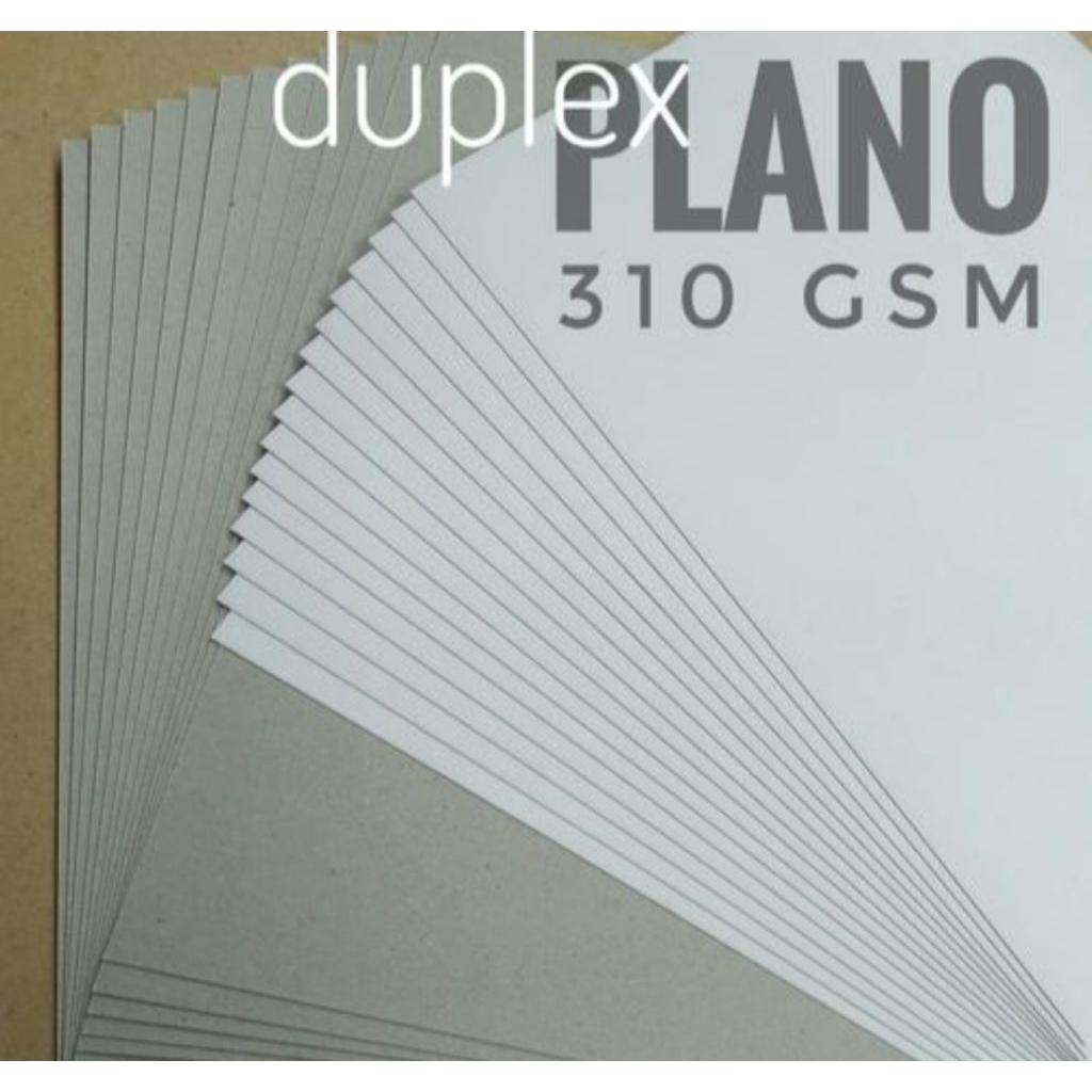KERTAS KARTON PUTIH ABU ABU DUPLEX UKURAN PLANO 79X109CM GRAMASI KETEBALAN 250GSM 310GSM 350GSM 400G