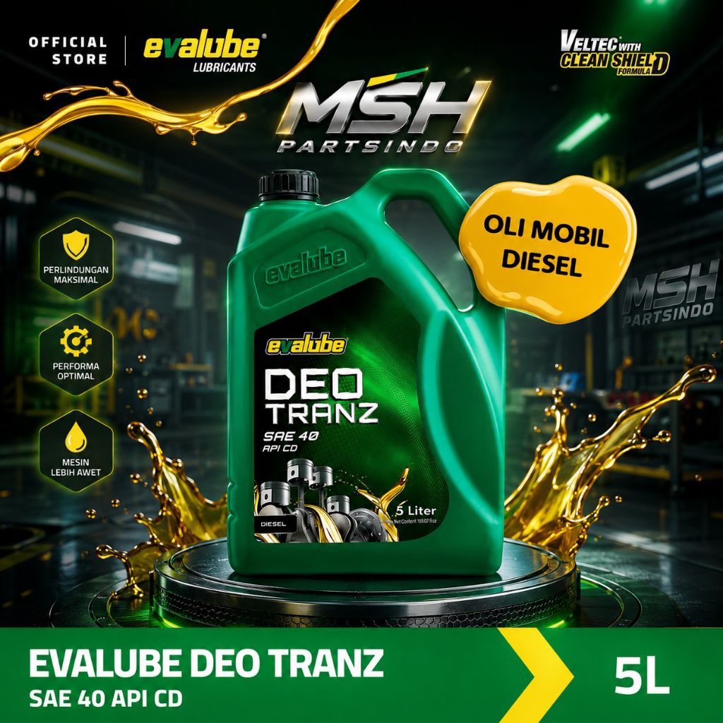 EVALUBE DEOTRANZ SAE 40 UNTUK MOBIL DIESEL 5 Liter ORIGINAL