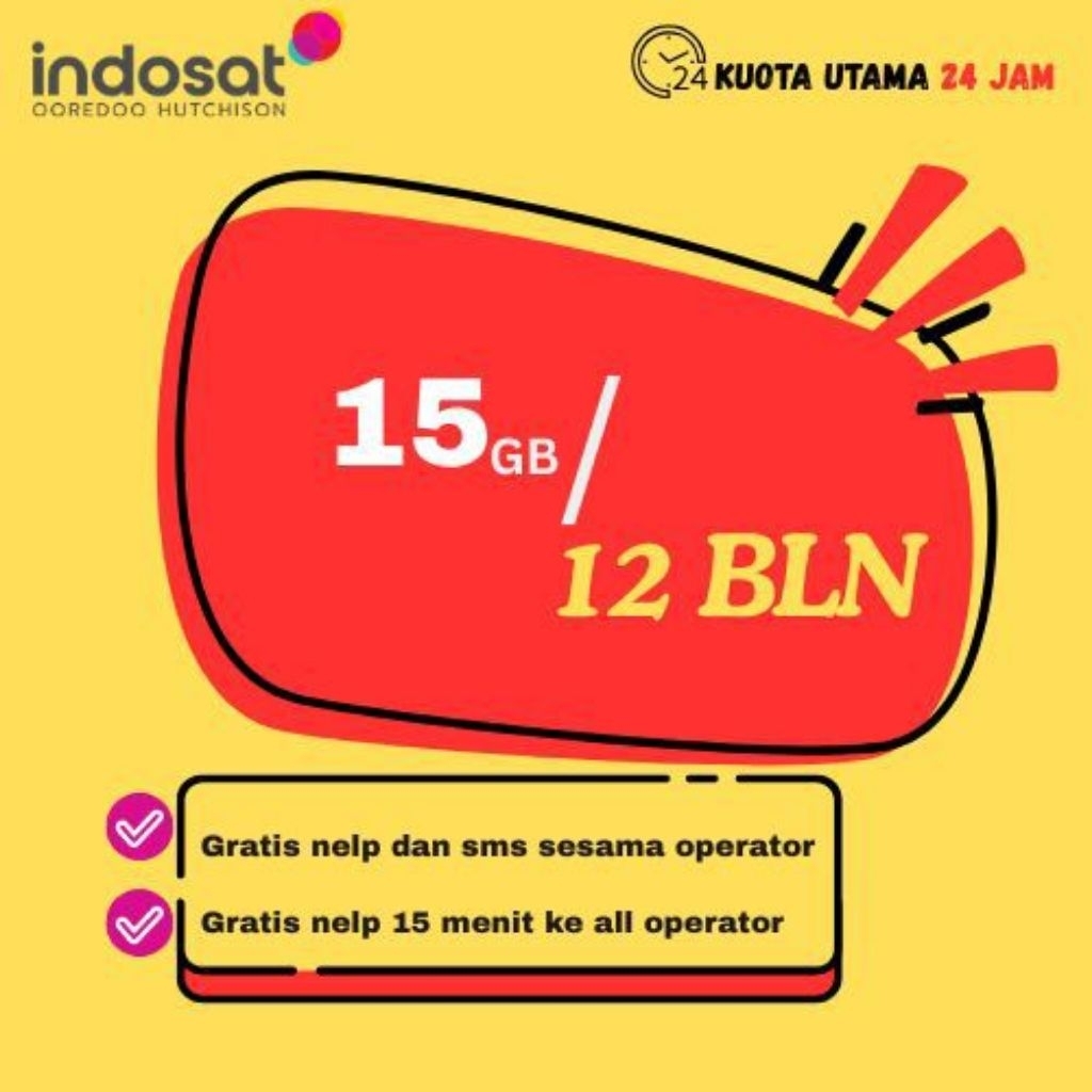 Indosat platinum (15GB/12)