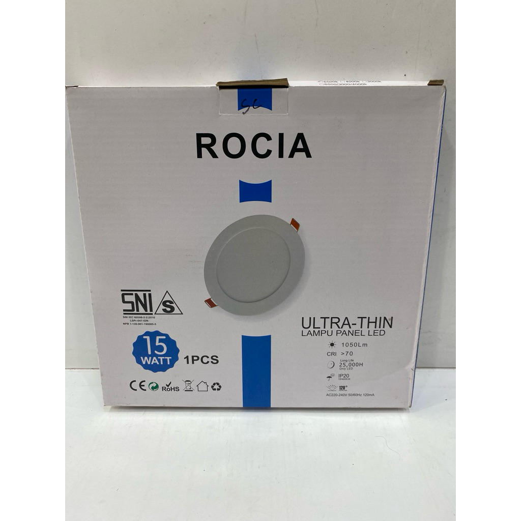 lampu donlet lampu tanam plafon 15w rocia lampu donligt