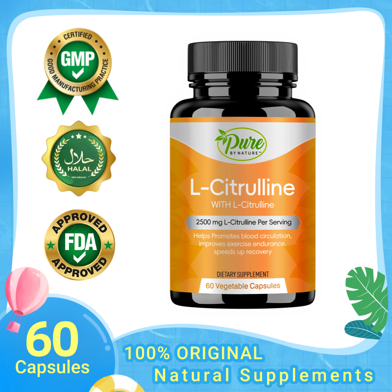 Pure By Nature L-Citrulline - Tambah Energi Non-Stop, Perbaiki Sirkulasi Darah, Tingkatkan Vitalitas