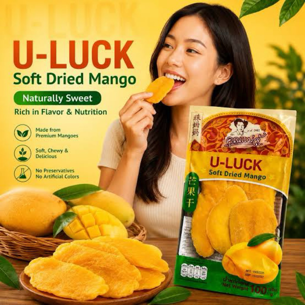 Dried Mango Thailand 100gr Dried mango snack Thailand Bangkok manisan mangga