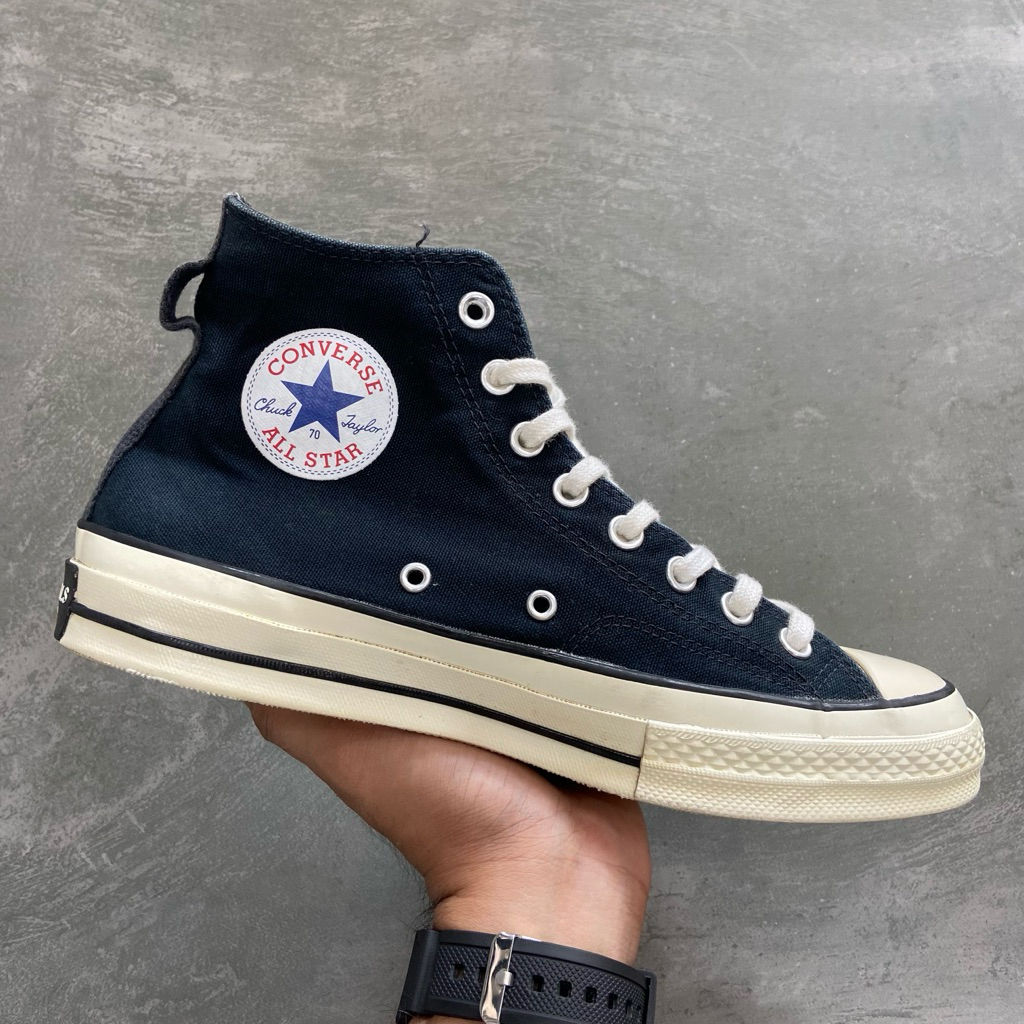 [Size 41.5] Rare Fear of God ESSENTIALS x Converse Chuck 70 S High 'Black' (167954C) Second Original
