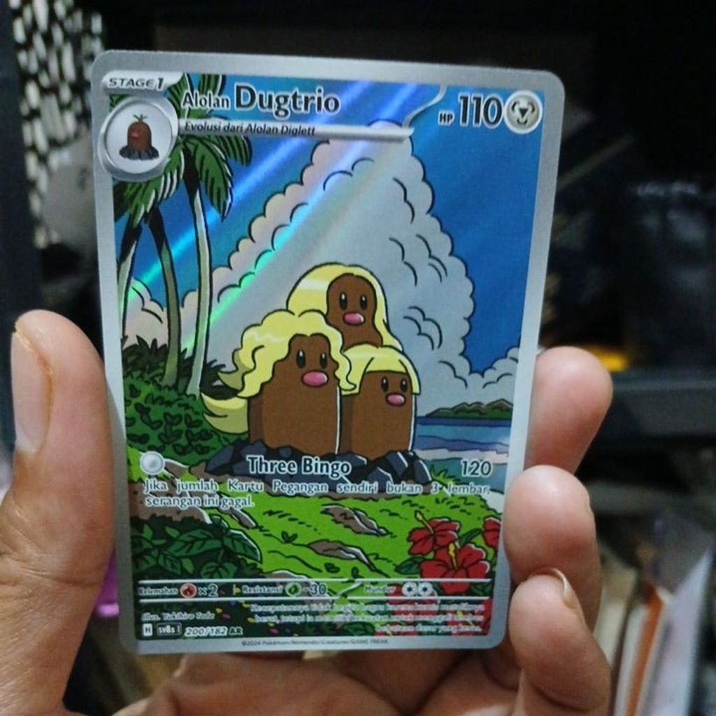 kartu pokemon Dugtrio AR indo