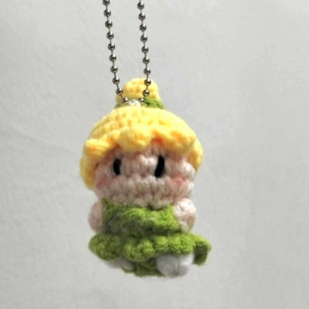 Tinkerbell Crochet Keychain