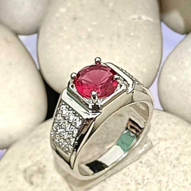Cincin Pria Cincin Batu Cincin Terbatu Titanium Batu terbaru