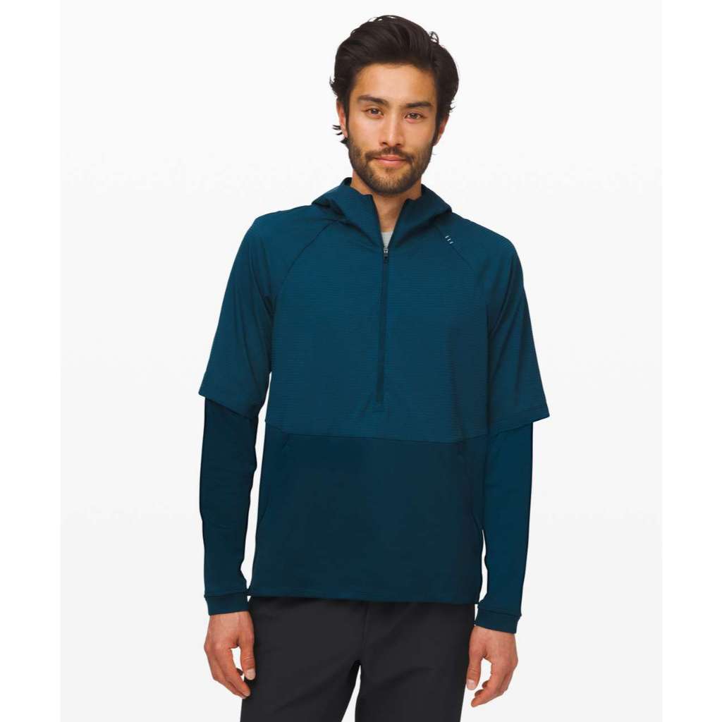 Lululemon Mobility Train Half Zip Hoodie Night Diver 6210