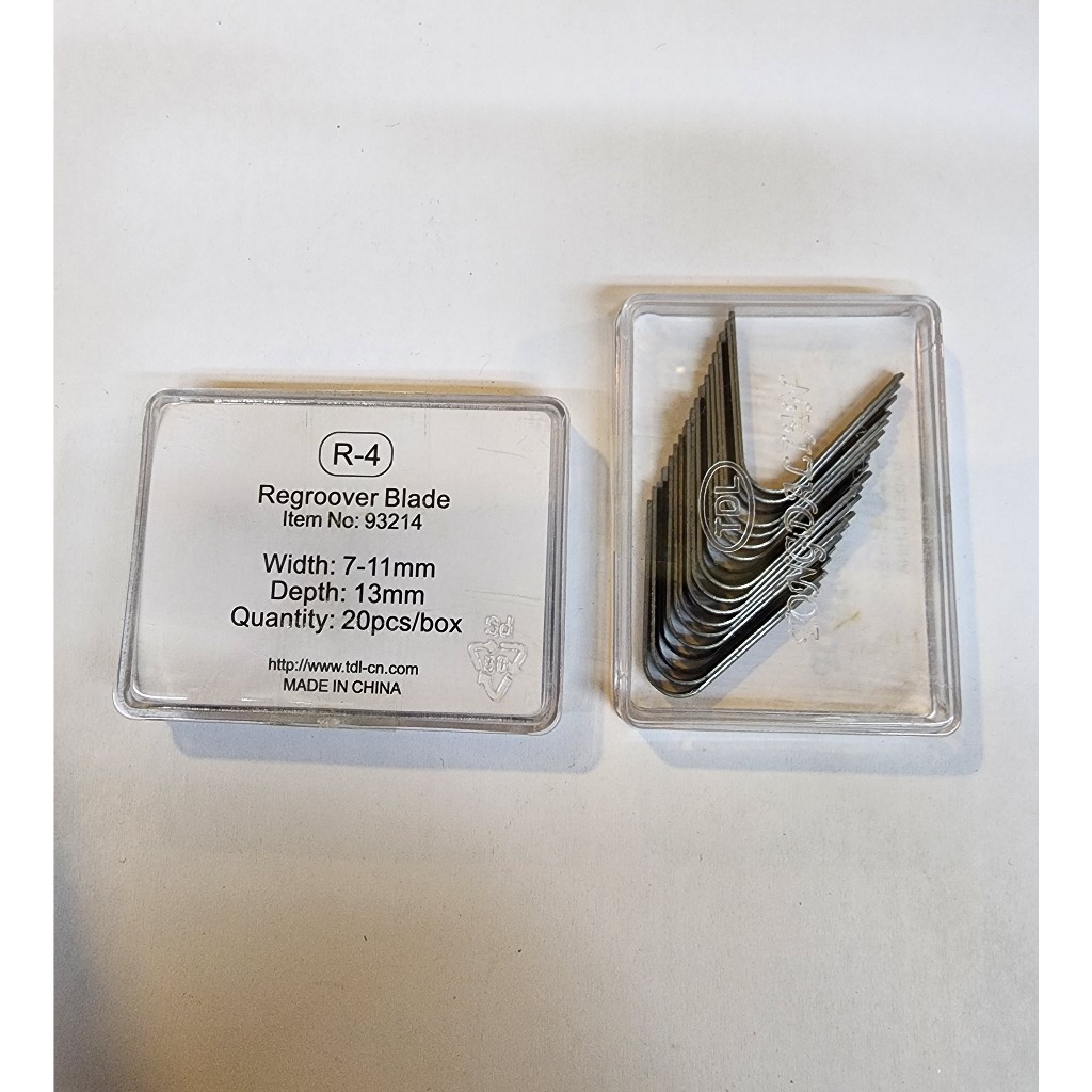 Mata Pisau Ukir Batik Ban type R4 lebar 7-11mm kedalaman 13mm isi 20pcs TDL Regroover Blade R4