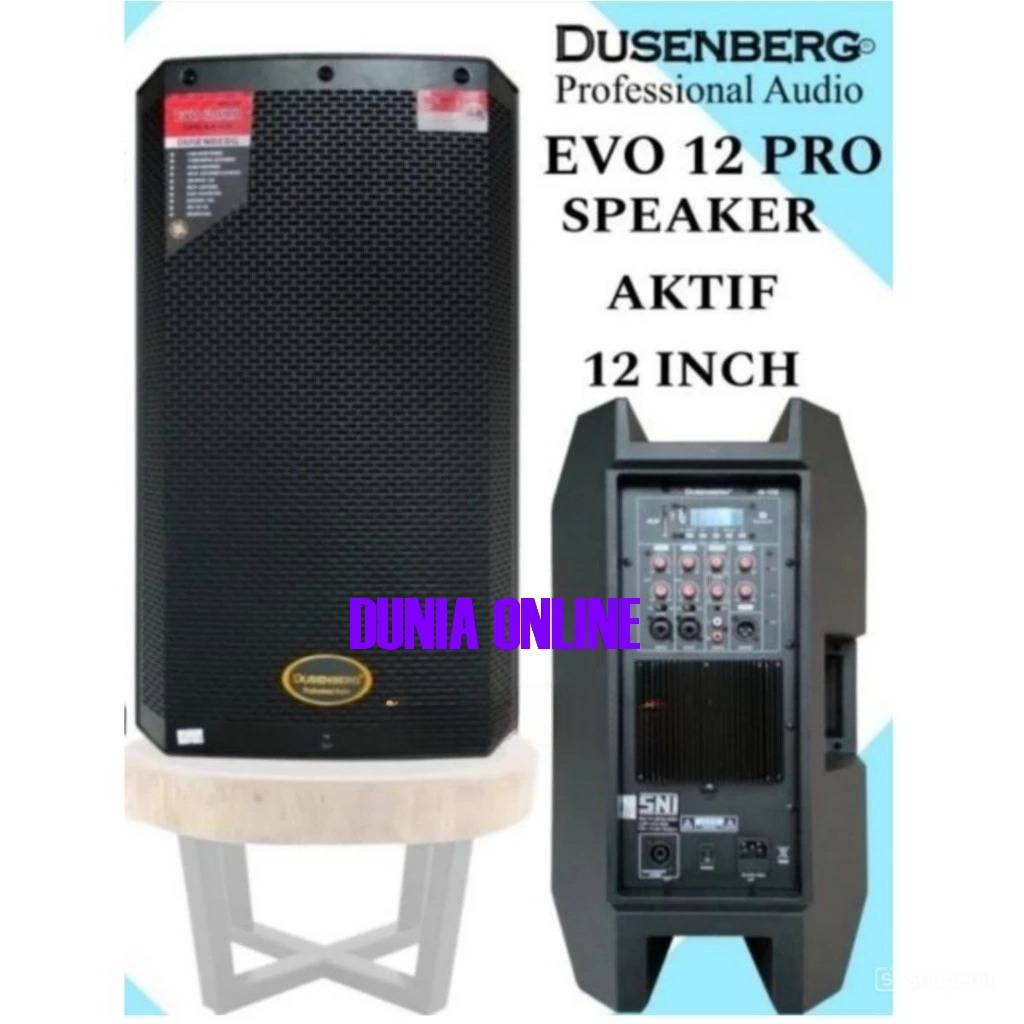 SPEAKER AKTIF DUSENBERG 12 INCH EVO 12 PRO USB MP3 BLUETOOTH DUSENBERG EVO12PRO