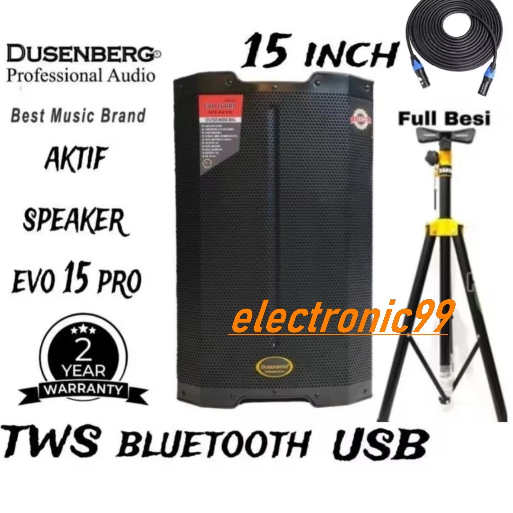 SPEAKER AKTIF DUSEMBERG EVO15 PRO SPEAKER AKTIF 15 INCH TWS DUSEMBERG EVO15 PRO