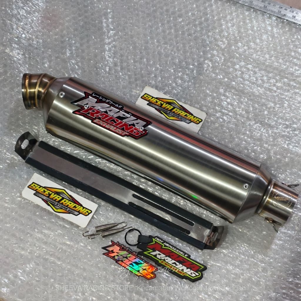 SLINCER KNALPOT MAFIA ORIGINAL 100% MODEL OVAL JENONG PANJANG 30CM INLET 50MM BAHAN TEBAL POLL