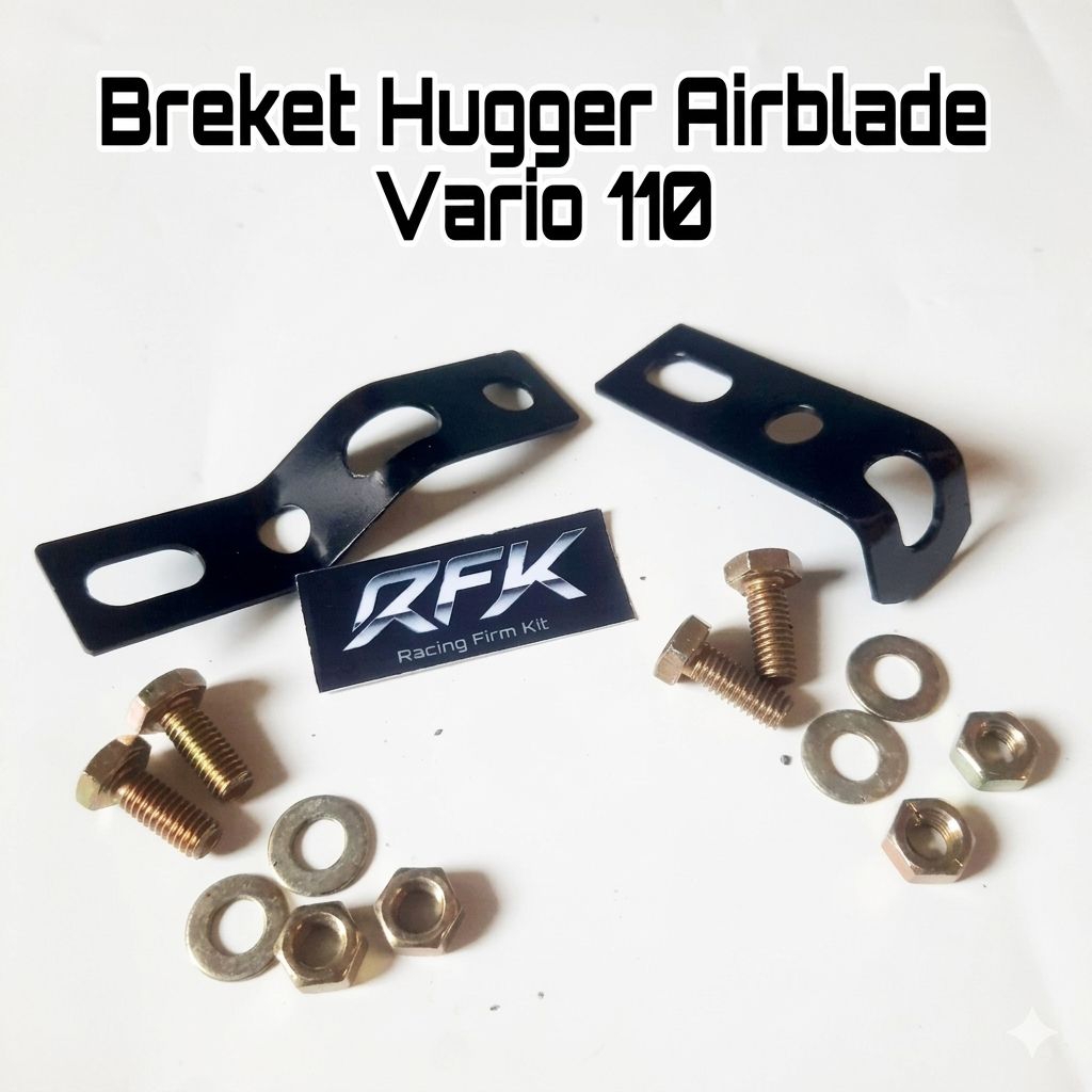 Breket Bracket Dudukan Sambungan Hugger huger Airblade Filter Tengah Radiator Kanan Kiri Motor Vario
