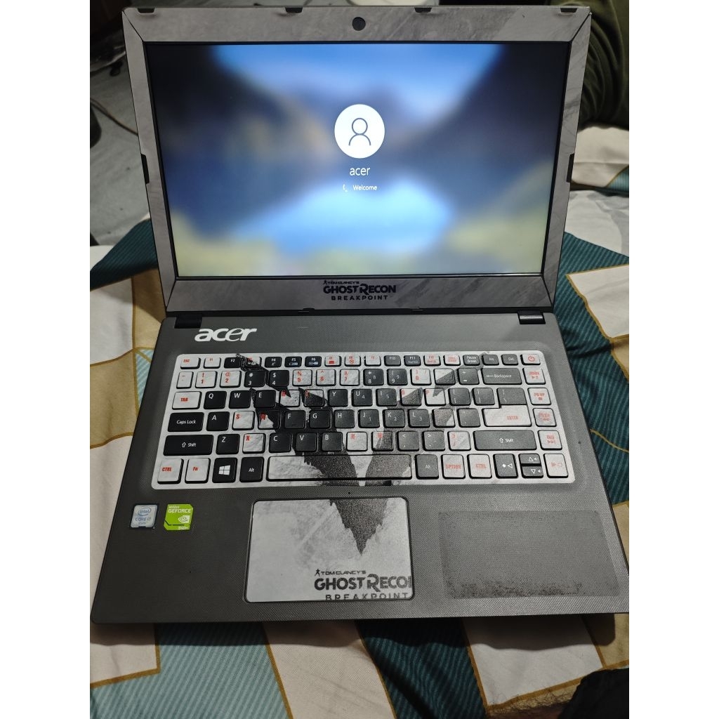 Laptop Acer Gaming Core i7 dual vga Nvidia