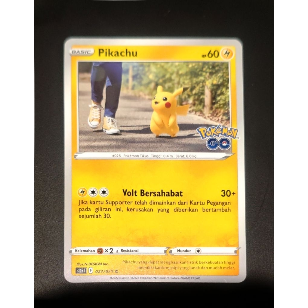Kartu Pokemon Pikachu pokemon go
