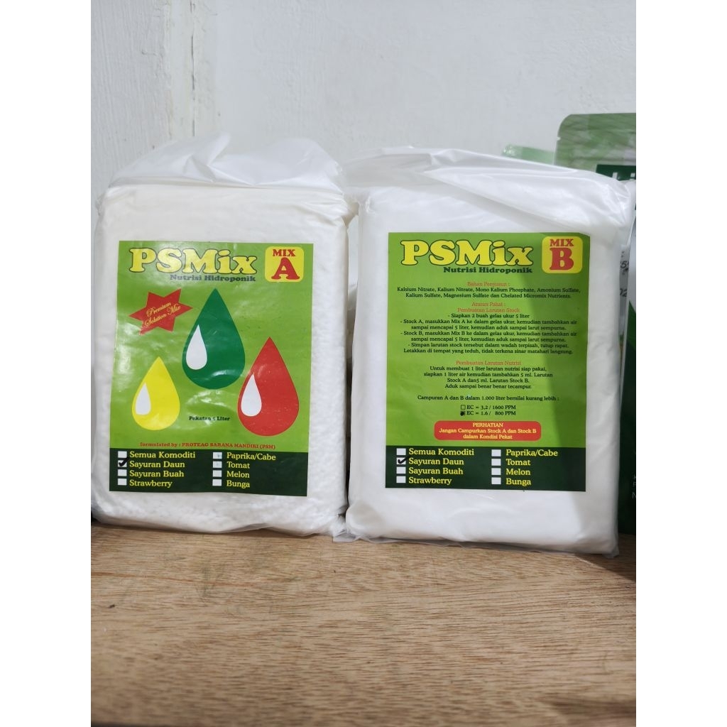 Nutrisi Hidroponik AB MIX  Psmix / Ijo Hydro 5ltr