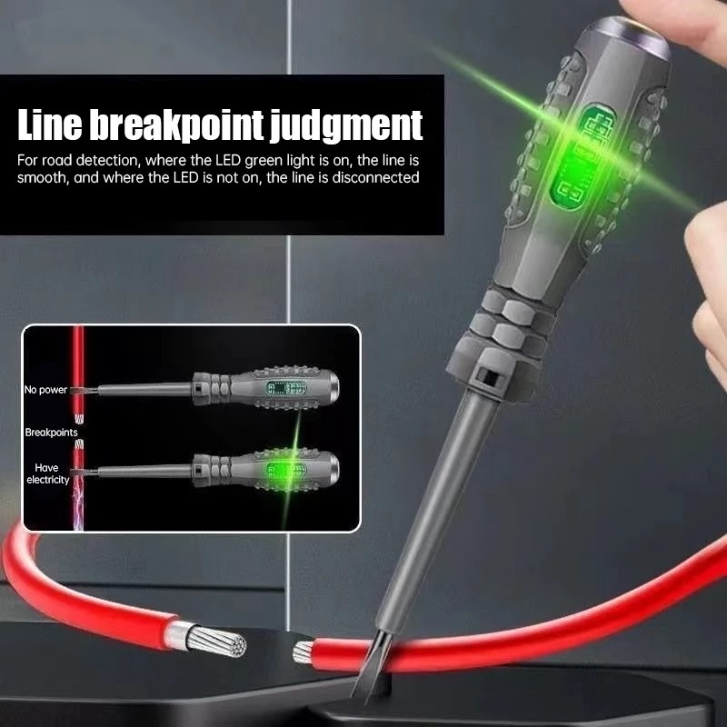 Obeng Tespen Dual LED/Obeng Tester Terbaik Untuk Pengecekan Arus Listrik Plus(+) dan Min(-)
